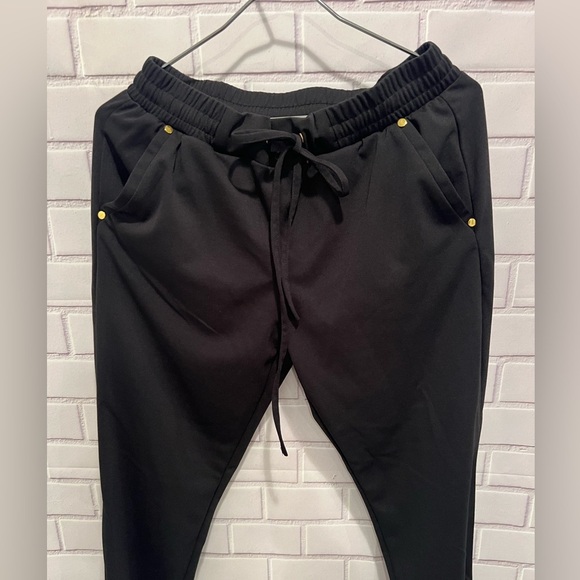 ELIZABETH & NICOLE women black pants/size L - Picture 6 of 10